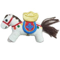 Light Luxury Fabric Flower Horse Brooch Cartoon Zodiac Pin For Women Elegant Accessory view 5