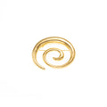 Elegant Vintage Irregular Spiral Alloy Large Round Hoop Statement French Style Women's Fashion Earrings view 5