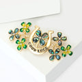 Alloy Horseshoe Four Leaf Clover Brooch For Women's Suit Decoration view 3