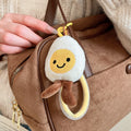 Flocked Plush Horse Pendant Necklace Minimalist Bag Charm Keychain For Everyday Style view 4