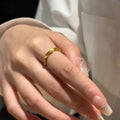 Gold Plated Twisted Open Ring For Women view 2
