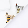 Cute Alloy Rhinestone Bee Brooch For Women's Suits And Cardigans view 3