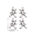 Antique Silver Zinc Alloy Person Charm Pendant No.492968 for DIY Necklace Bracelet Jewelry Making view 1