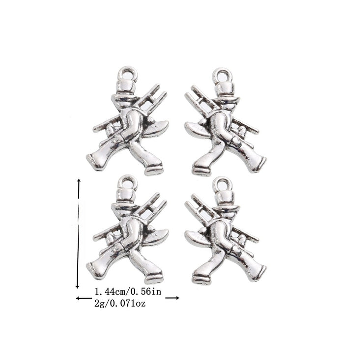 Antique Silver Zinc Alloy Person Charm Pendant No.492968 for DIY Necklace Bracelet Jewelry Making