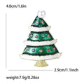 Alloy Pearl Rhinestone Christmas Tree Brooch For Holiday Apparel Decoration view 5