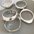 European American Smooth Geometric Plastic Round Bangle Minimalist Light Luxury Fashion Bracelet view 4