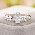 Crown Heart Colorful Ring For Women Love Heart Shape Fairy Style Live Sale Fashion Jewelry view 6