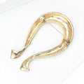 Alloy Rhinestone Ribbon Knot Brooch For Elegant Women's Apparel view 4