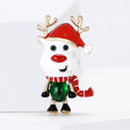 Alloy Enamel Christmas Reindeer Brooch Pin For Festive Apparel Decor view 2