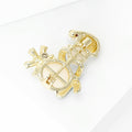 Alloy Enamel Christmas Snowman Pearl Brooch For Holiday Sweater Gifts view 4