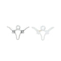 Zinc Alloy Bull Head Charm Pendant No.083953 for DIY Necklace Bracelet Jewelry Making view 2