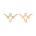 Zinc Alloy Bull Head Charm Pendant No.083953 for DIY Necklace Bracelet Jewelry Making view 3