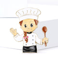Alloy Chef Figure Brooch Creative Career Lapel Pin For Suits view 2