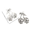 Antique Silver Zinc Alloy Skull Cherry Bomb Charm Pendant for DIY Necklace Bracelet Jewelry Making view 1