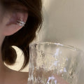 Light Luxury Copper Zircon Double Layer Geometric Circle Ear Cuff Clip-on Earrings view 1