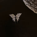 Light Luxury Copper Zircon Butterfly Clip-on Earrings Minimalist No-Piercing Cartilage Ear Cuffs view 4