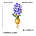 Alloy Hyacinth Flower Brooch Pin For Women's Suit And Coat view 5