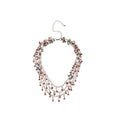 Light Luxury Faux Pearl Rhinestone Heart Necklace For Women Sweet Cool Clavicle Choker view 5