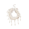 Light Luxury Faux Pearl Mesh Tassel Choker Necklace, Vintage Geometric Collarbone Chain view 5