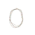 Ethnic Bohemian Faux Crystal Beaded Layered Sweater Necklace Round Geometric Choker For Women view 5