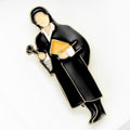Alloy Lawyer Character Lapel Pin For Suits And Collars Brooch view 3