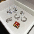 Light Luxury Copper Zircon Bow Clip-on Earrings For Women No Piercing Cartilage Ear Cuffs view 2