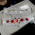 Rhinestone Waterdrop Lace Floral Bangle Elegant Light Luxury Fashion Bracelet For Women view 4