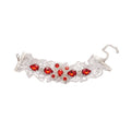 Rhinestone Waterdrop Lace Floral Bangle Elegant Light Luxury Fashion Bracelet For Women view 5