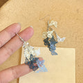 Light Luxury Hollow Butterfly Tassel Iron Drop Earrings For Women view 4