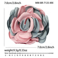 Alloy Fabric Flower Brooch Pin For Womens Suits And Coats view 10