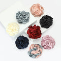 Alloy Fabric Flower Brooch Pin For Womens Suits And Coats view 2