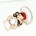 Alloy Chef Figure Brooch Pin For Collar And Suit Decoration view 3