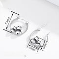 Cute Red Panda Leaning Ear Cuffs For Women, Metal Style Oil Painted Gentle Fashion Jewelry Earrings view 4