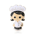 Alloy Chef Figure Brooch Pin For Lapels Suits And Uniforms view 1