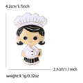 Alloy Chef Figure Brooch Pin For Lapels Suits And Uniforms view 5