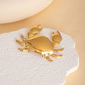 Irregular Metal Crab Brooch For Women, Animal Style Luxury Fashion Pin For Versatile Outfits view 3