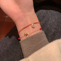 18K Gold Plated Copper Zircon Enamel Horse Bangle New Chinese Zodiac Jewelry For Women view 3