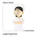 Alloy Chef Figure Brooch Pin For Collar Suit Decoration view 4