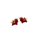Alloy Silver Needle Enamel Horse Stud Earrings New Chinese Retro Light Luxury Animal Jewelry view 5