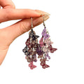 Korean Style Hollow Butterfly Tassel Iron Drop Earrings Elegant Light Luxury Ear Hook Jewelry view 5