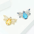 Metal Alloy Rhinestone Bee Brooch For Unisex Clothing Decoration view 3