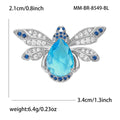 Metal Alloy Rhinestone Bee Brooch For Unisex Clothing Decoration view 4