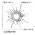 Hollow Alloy Sun Brooch Pin For Womens Sweaters And Suits view 5