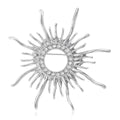 Hollow Alloy Sun Brooch Pin For Womens Sweaters And Suits view 2