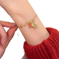 New Chinese Vintage Copper Red Rope Bracelet With Zircon Horse Pendant For Women view 5