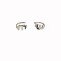 Zircon Enamel Letter M Copper Clip-on Earrings No Piercing Minimalist Fashion Ear Cuffs view 5