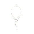 Alloy Rhinestone Cross Portrait Double Layer Old Money Sweater Necklace For Women view 5