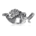 Vintage Alloy Enamel Tiger Brooch For Men's Suit And Coat view 1
