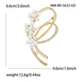 Fashion Alloy Rhinestone Pearl Knot Brooch Pin For Women's Clothing view 4