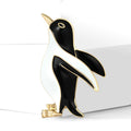 Cute Alloy Enamel Penguin Brooch Pin For Women's Apparel Accessories view 3